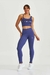 Legging NZ com Bolso e Detalhe em Canelado Roxo Netuno
