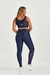 Top Atletika com Tule nas Costas Azul Eclipse - Marcela Araujo
