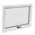 JANELA MAXIMO AR PARA BANHEIRO 60 X 80 SEM GRADE ALUMÍNIO BRANCO - comprar online
