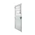 PORTA BASCULANTE 80 X 2,10 ALUMÍNIO BRANCO LADO ESQUERDO - comprar online