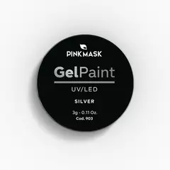 GEL PAINT PINK MASK - SILVER