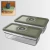 CONJUNTO 02 POTES HERMETICOS A VACUO 1L - PLASTICO - C/ TAMPA VERDE