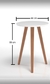 Mesinha decorativa 100mdf