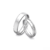 Alianças Harmonia em Ouro Branco 18k, 4 mm