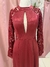Vestido longo vinho de festa. UNICKE. Tamanho M. - comprar online