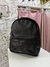 Mochila em couro preta. SOULIER.