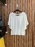 Blusa feminina em algodão. Acinturada, manga morcego. Maria Filó. Tamanho M.