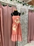 Vestido rosa MIDI bordado. MABÔ. Tamanho P. - comprar online