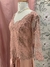Vestido de festa longo rosa com bordados. Tamanho GG. na internet