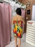 Vestido curto estampado em viscolinho. ZARA. Tamanho G. - comprar online