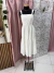 Vestido branco camadas longuette. CAVENDISH. Tamanho P.