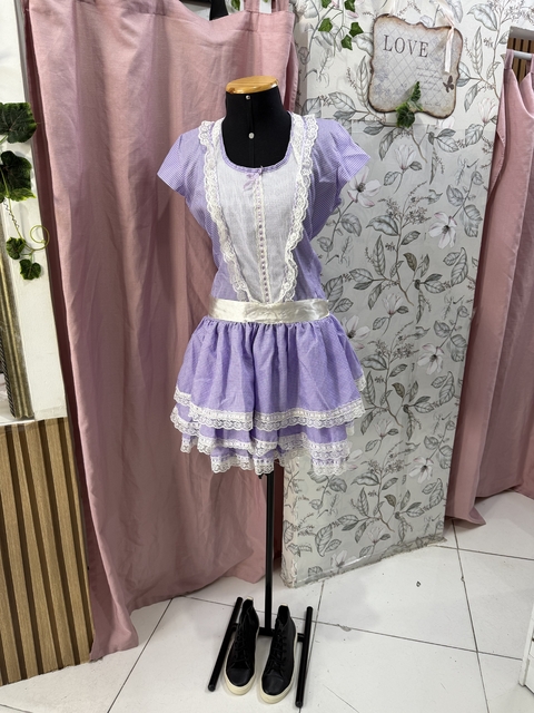 Vestido xadrez junino. Tamanho G.