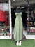 Vestido longo em viscose. Verde claro. GARAGE. - comprar online