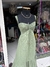 Vestido longo em viscose. Verde claro. GARAGE. na internet