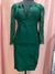 Vestido de festa MIDI verde. CORTE INGLES. Tamanho M.