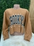 Cropped Moletom Brooklin . Tam:U (38 ao 42) Bege