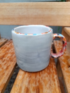 taza gatito corazón, cerámica artesanal pintada a mano - tienda online