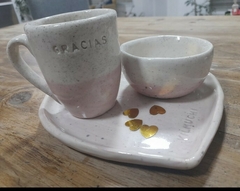 box taza, plato corazón y cerealero - comprar online