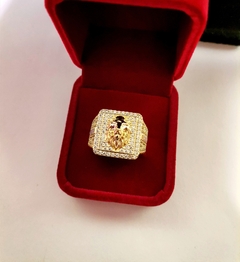Anillo de León Oro Laminado