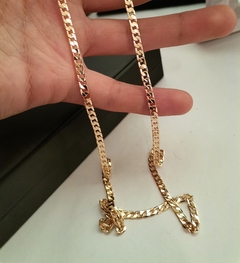 Cadena Barbada Fina Oro Laminado 18k en internet
