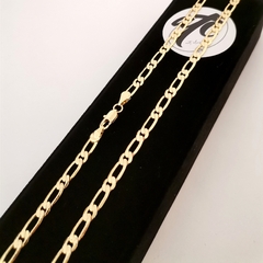 Cadena 1x1 Diamantada Oro Laminado 14k - Joyeria Art Class Cdmx