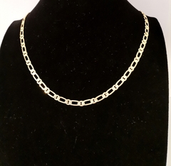 Cadena 1x1 Diamantada Oro Laminado 14k