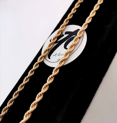 Cadena Torzal 4mm Oro Laminado - tienda en línea