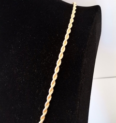 Cadena Torzal 4mm Oro Laminado