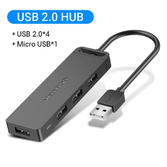 Imagem do Vention usb c hub 4 portas usb tipo c para usb 3.0 hub splitter divisor adaptado