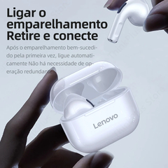 Imagem do Lenovo-LP40 TWS Fone de ouvido sem fio Bluetooth 5.0, estéreo duplo, redução