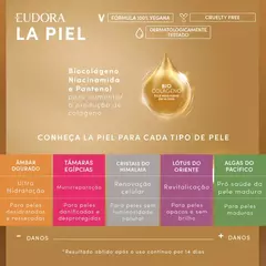 Refil Hidratante Desodorante Corporal La Piel Âmbar Dourado 350ml na internet