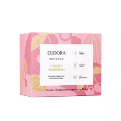 Sabonete Vegetal em Barra Perfumado Instance Cereja e Amêndoas 4x80g
