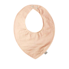 Babador Bandana tecido estampado - Poá rosé - comprar online