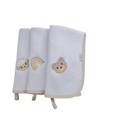Kit Pano de Boca Matelassê com prendedor de bico (Contém 3 peças) - comprar online