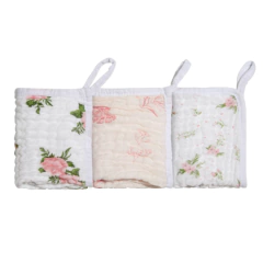 Pano de Boca Soft Bamboo com prendedor de Chupeta (3unidades) - Poohlulu for Babies