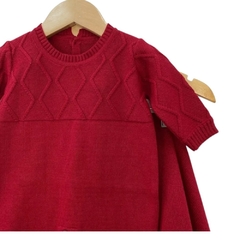 Saída de Maternidade Tricô - Vermelho - comprar online