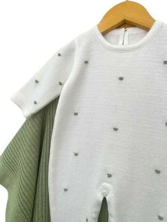 Kit tricô premium – Poá Verde mescla - comprar online