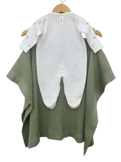 Kit tricô premium – Poá Verde mescla - Poohlulu for Babies
