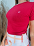 Conjunto short alfaiataria branco geométrico + (regata ribana vermelha ou t-shirt básica vermelha) - loja online