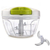 Mini processador manual 400ml da retalhadora do alimento com 3 curvas das lâmin