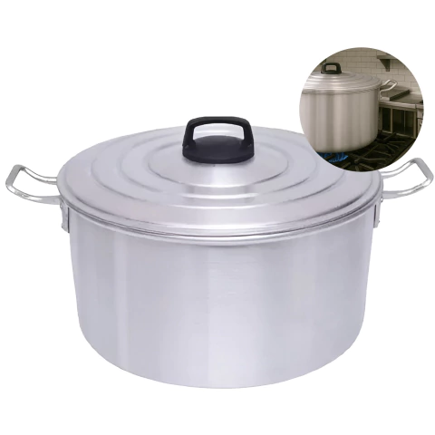 Caçarola Grande Industrial Reforçada 50 Litros Alumínio