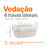 Potes Herméticos 480ml Organização Hermético Mantimentos - comprar online