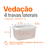 Pote Hermético Cozinha 2,4 Litros Porta Mantimentos e Grãos - comprar online
