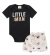 Conjunto de Body em suedine e Bermuda em moletom Luc.Boo - comprar online