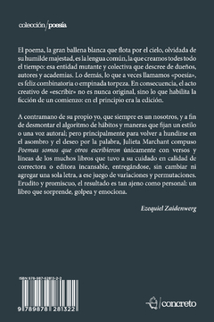 Poemas somos que otros escribieron - Julieta Marchant - comprar online