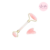 Rolo Massageador Facial Pedra Quartzo Rosa Jade Anti-Rugas Pedra Rosa Kit - comprar online