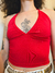 Cropped Thais Vermelho na internet
