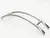 PUXADOR 120CM AÇO INOX ESCOVADO DUPLO BELISSIMA CURVO 38/1200/800MM VIDRO/MADEIRA