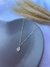 COLAR MÃO HAMSA COM ZIRCONIA PRATA 925