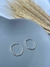 ARGOLA REDONDA FIO TORCIDO PRATA 925 - comprar online